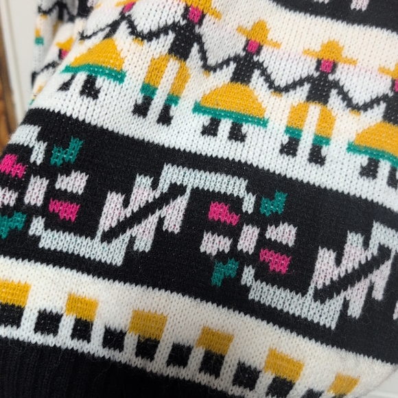 Adele Knit Wear Sweater Womens Large Geometric Retro Pattern 80s Pullover, READ! - Picture 3 of 14